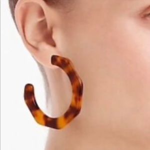 J. Crew Tortoise Hoops